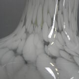 Vintage hanging lamp with 3 cloudy glass shades