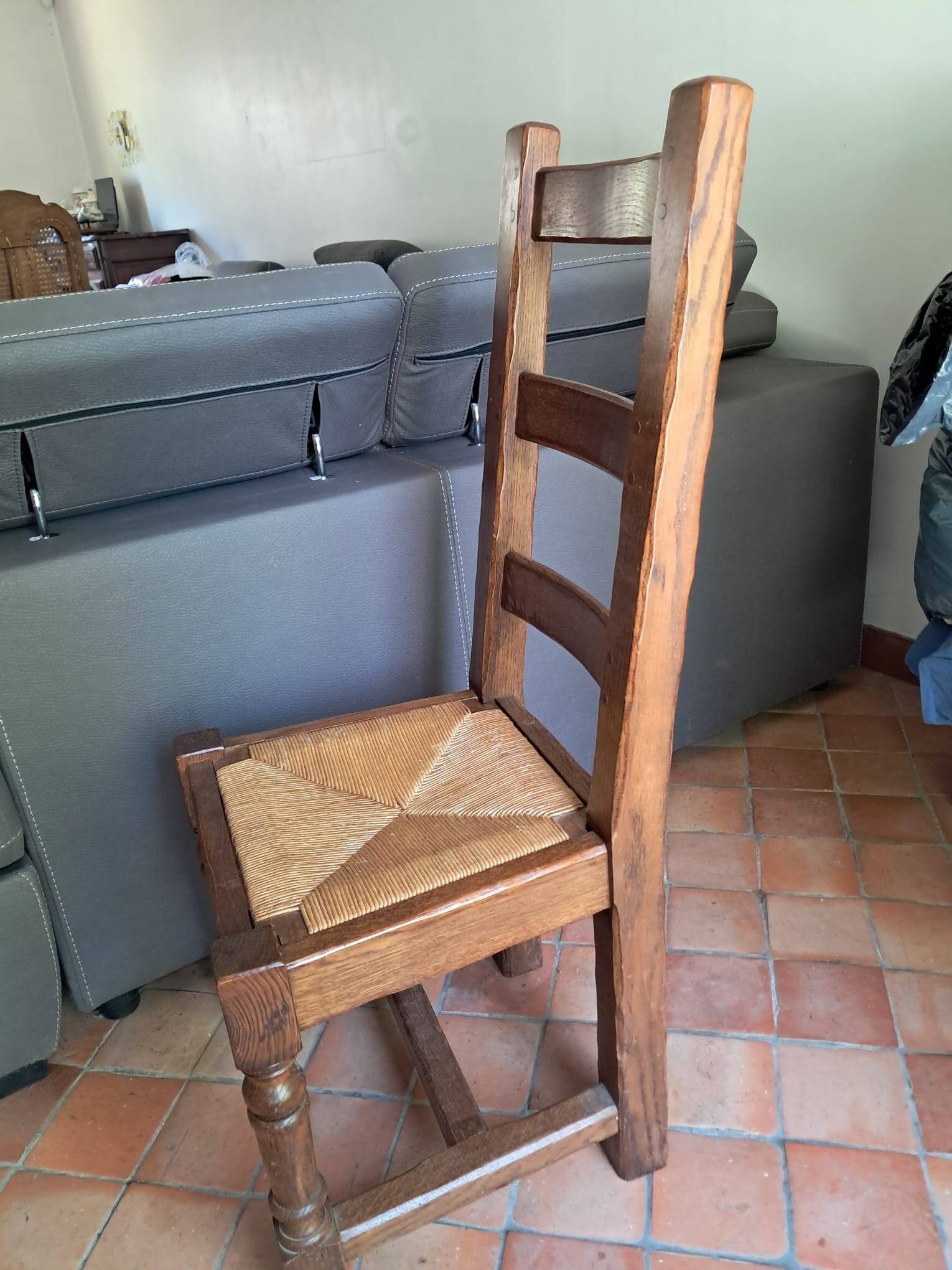Lot de 6 Chaises de salon en chêne massif