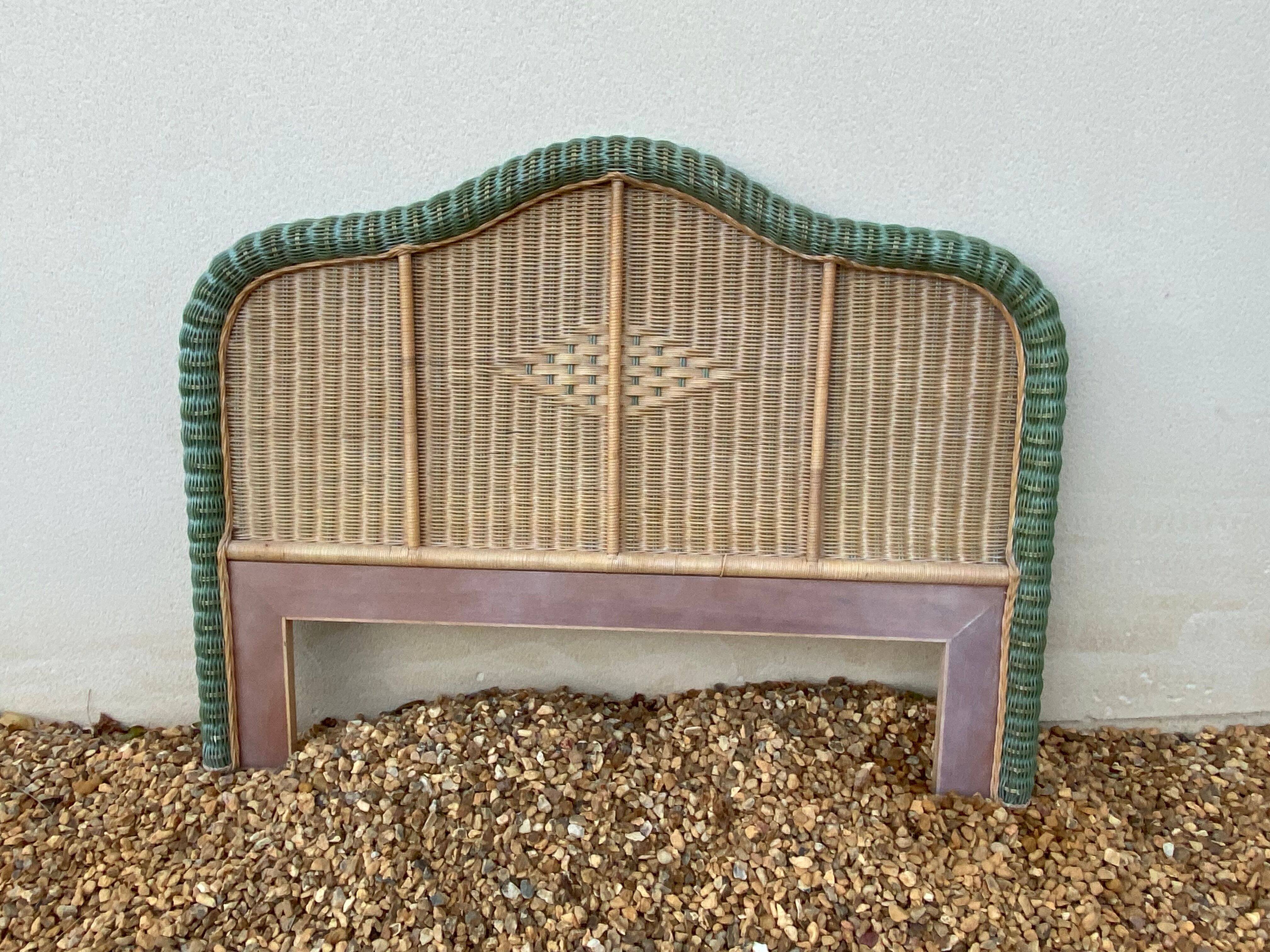 Rattan headboard