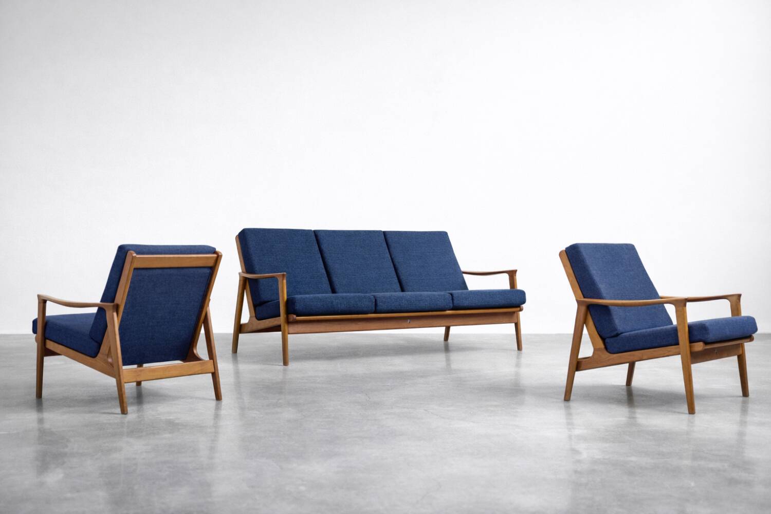 Vintage Mid-Century Australian Modern Teak Sofa & Armchairs by Parker Furniture