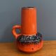 Orange Fat Lava vase by C.J Kreutz model 219 1960s West Germany Pottery