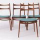 Set of 4 Habeo “Boomerang” Teak Dining Chairs, 1960s Germany | Mid-Century