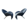 Pair of design armchairs Papageno Jan Armgardt Leolux