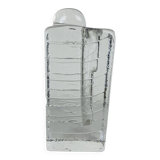 Glass block vase for Walther Glas 1960