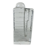 Glass block vase for Walther Glas 1960