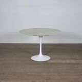 Vintage Round Marble Tulip Dining Table By Eero Saarinen For Knoll, 1970s