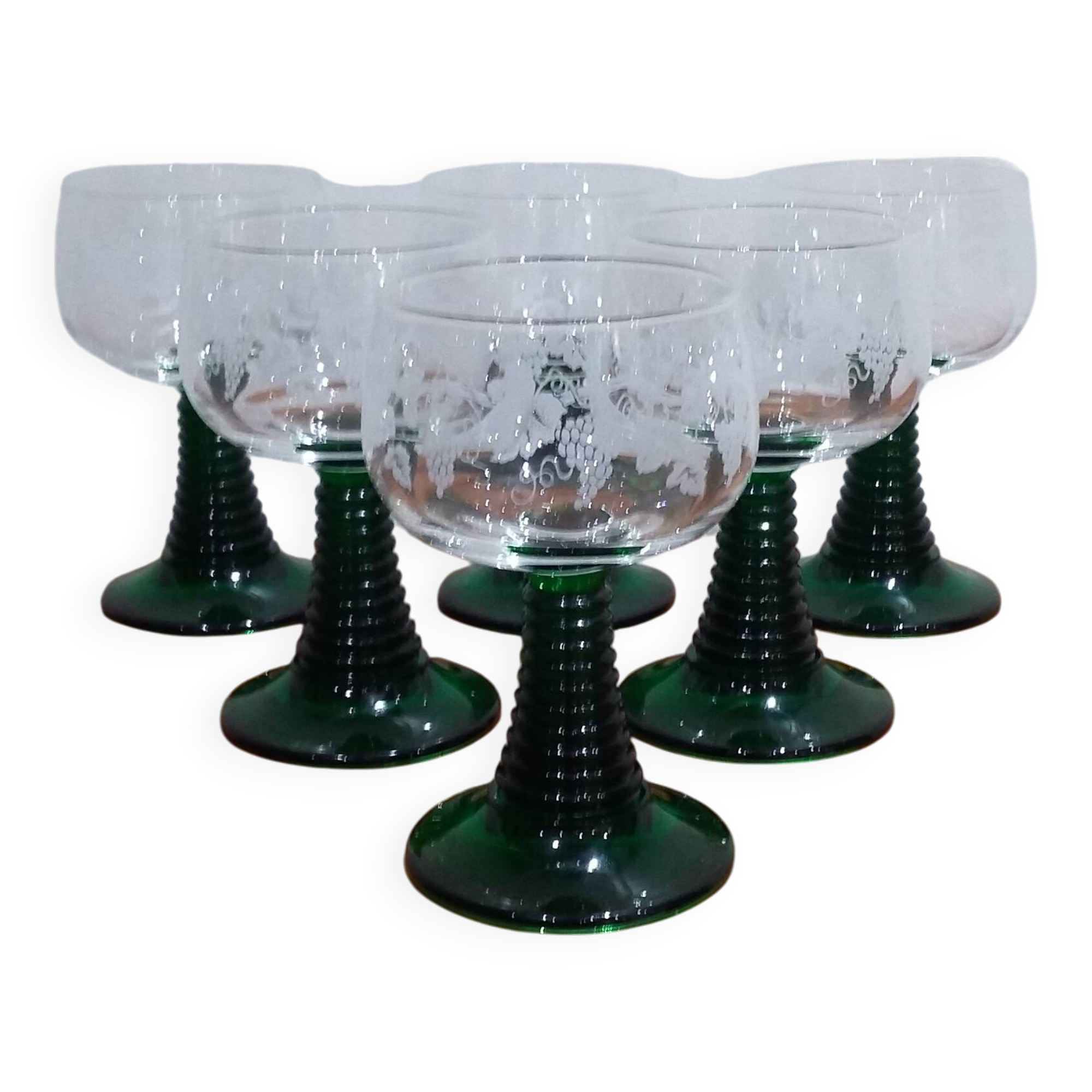 VENDU - Ancien service à liqueur avec carafe et 6 petits verres - Le