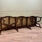 Bench Sofa In Cane Walnut From Regency Period XVIII Eme Century