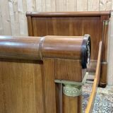 19th century Empire sleigh bed in cherry wood - Bedding: 1m82x98cm