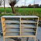Industrial shelving unit rack shoe cabinet riveted
