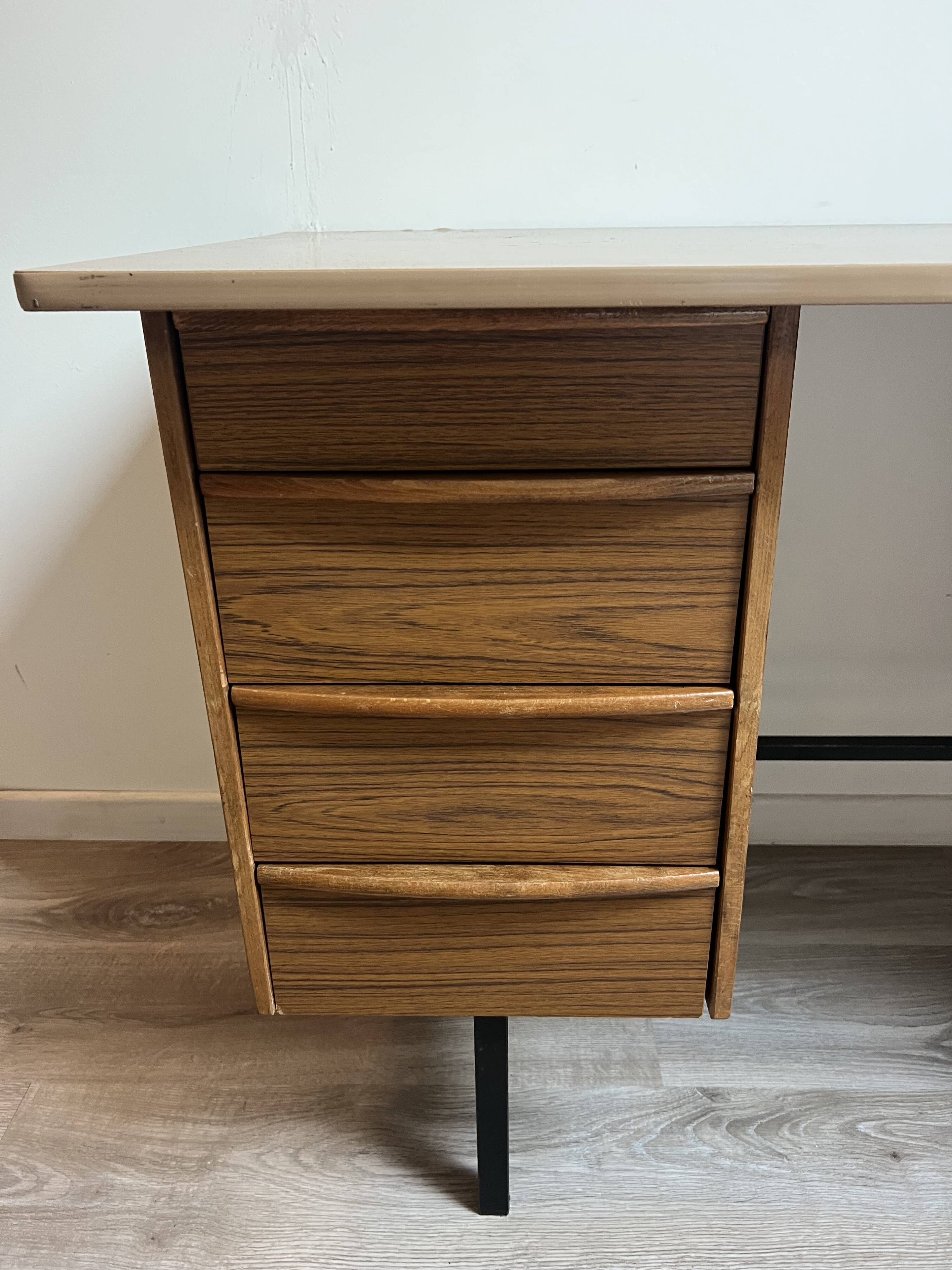 Vintage wood and formica desk