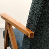Mid Century Easy Chair Model B - 310 Var in Blue Boucle