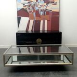 1970 chrome showcase coffee table