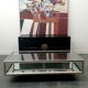 1970 chrome showcase coffee table