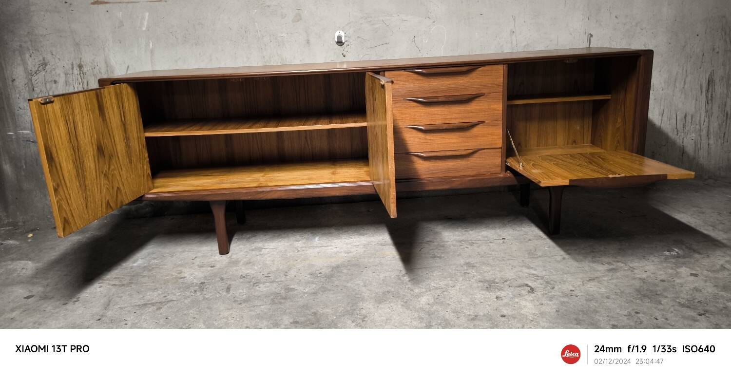 Vintage Scandinavian teak sideboard 1960