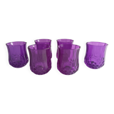 Verres Cristal d’Arques Longchamp violet