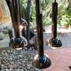 5-light vintage 70s chrome cascade pendant light