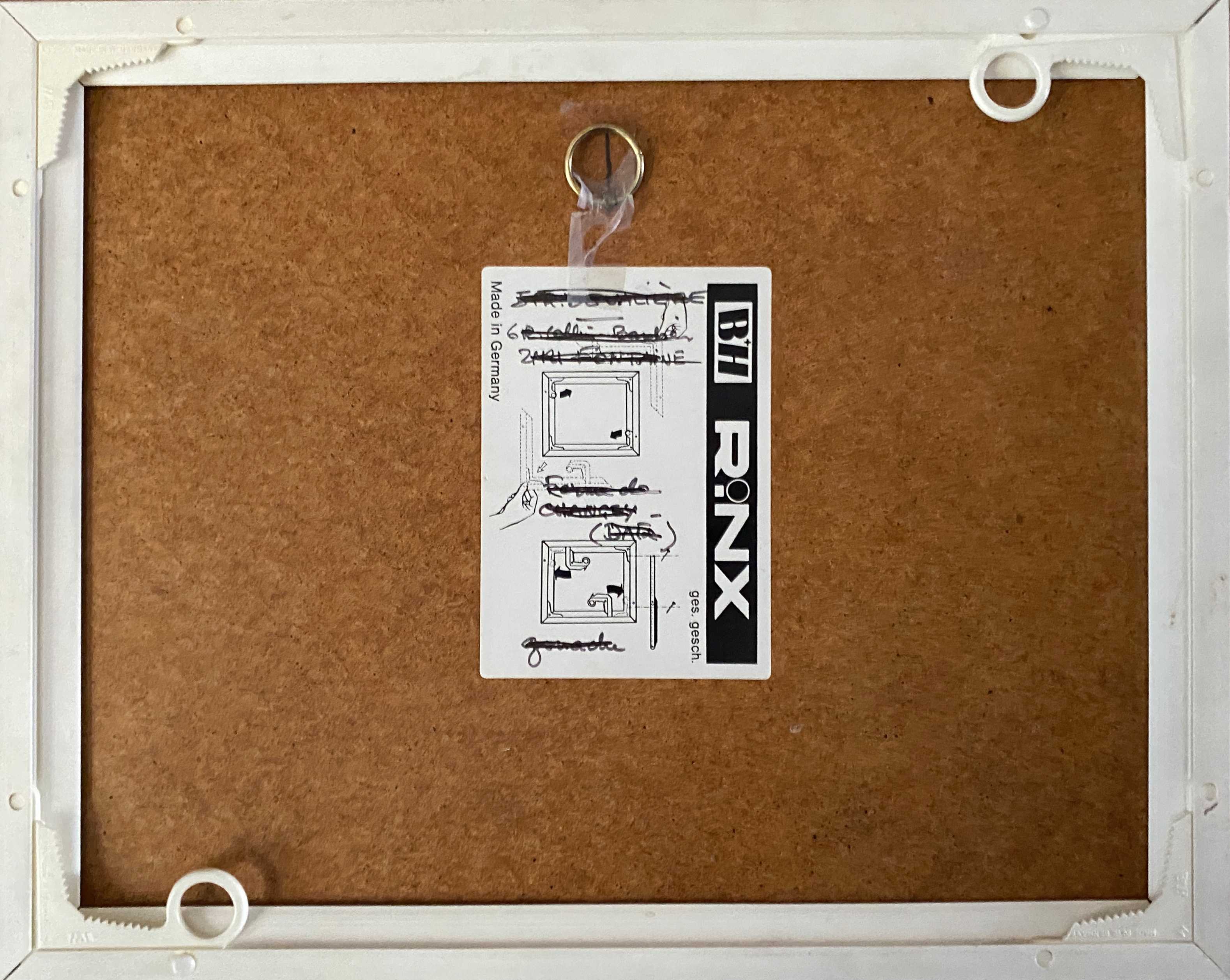 Watercolor Painting Seaside Normandy Beach? monogram 1957