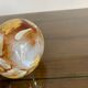 Vase boule verre de Murano vintage