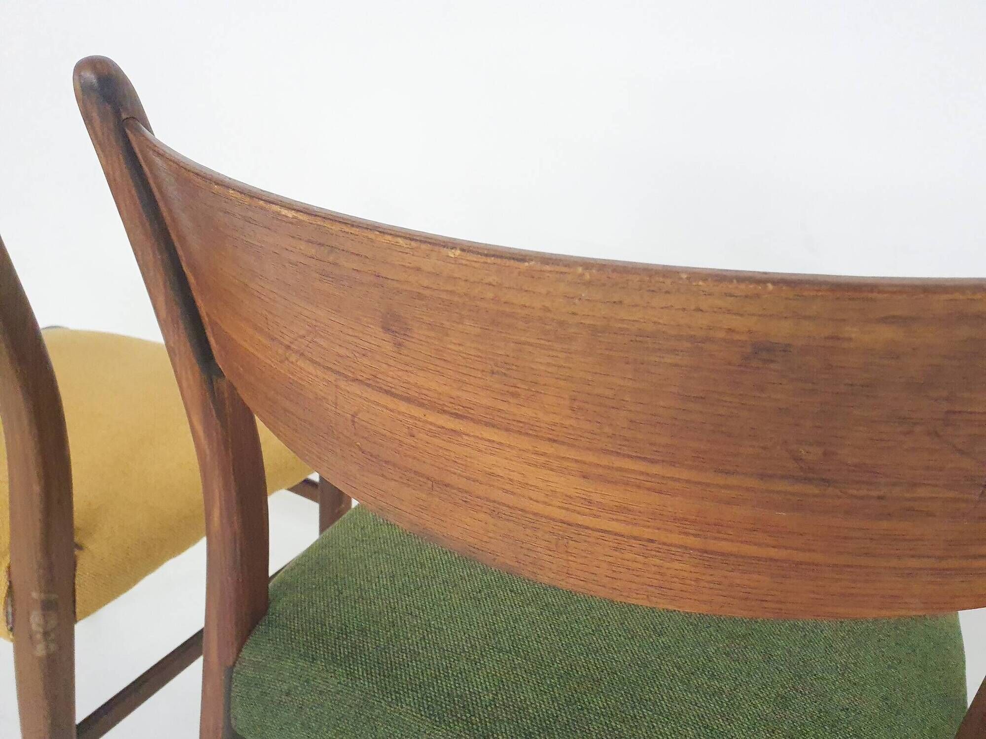 Set of four teak Pastoe "SA10" dining chairs, The Netherlands 1959