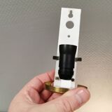 A set of retro wall lamps with white opal glass shades, Denmark 1950s