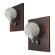 Ensemble de deux appliques, design danois, années 1970, production : Danemark