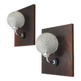 Ensemble de deux appliques, design danois, années 1970, production : Danemark