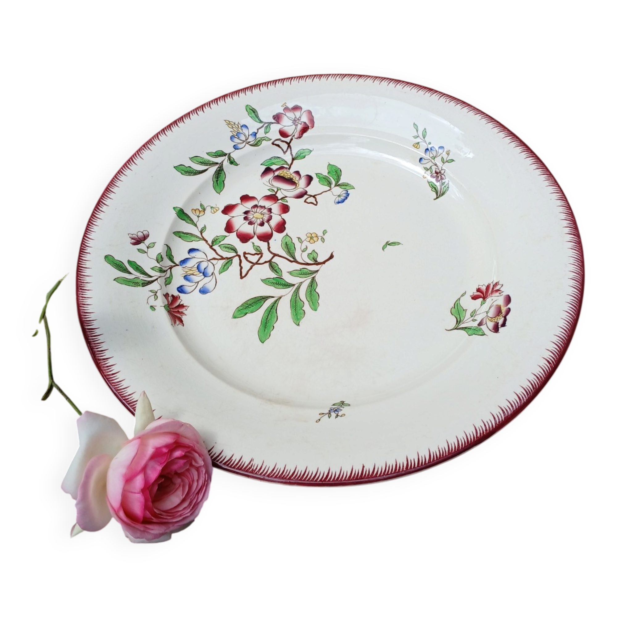Old plate U&C Sarreguemines