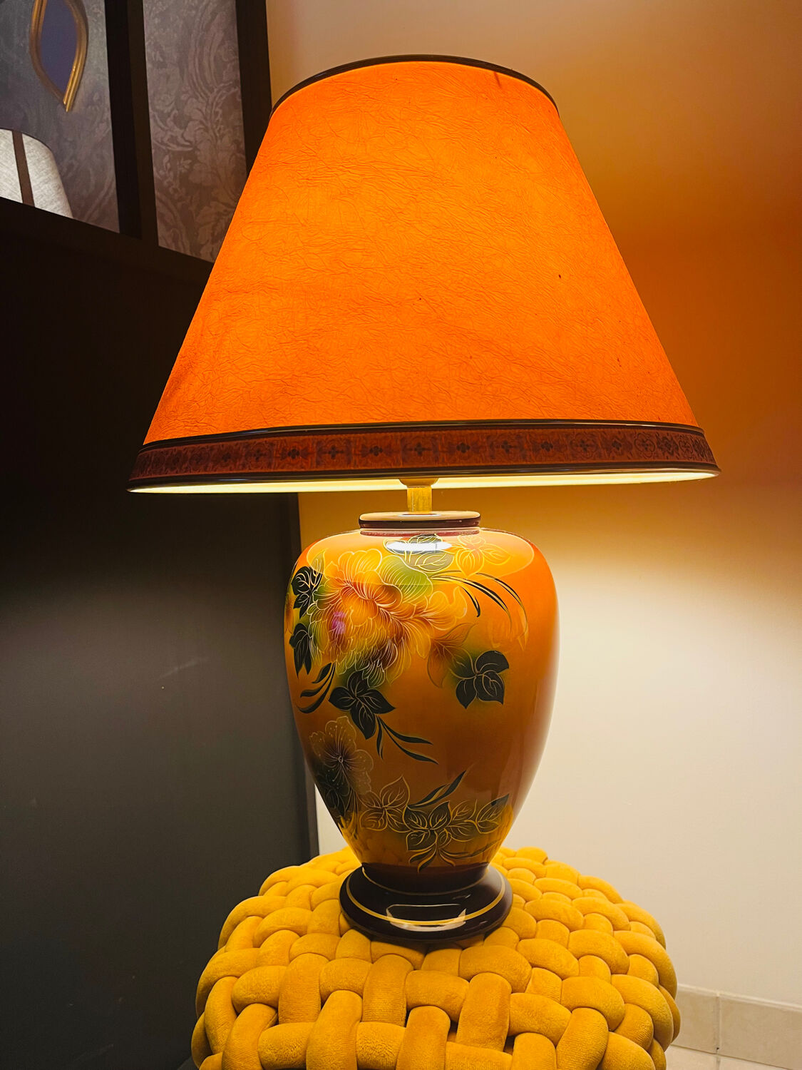 Large Louis Drimmer lamp signed 62cm - Chinoiserie Collection