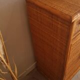 vintage rattan buffet