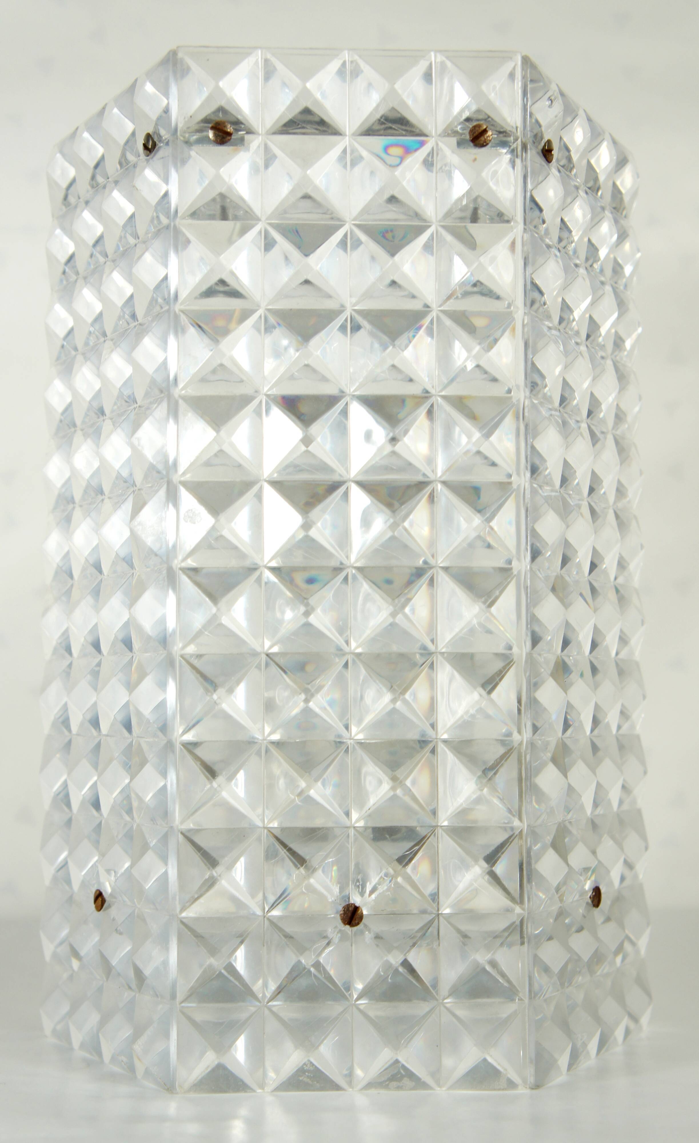 Wall lamp "diamonds" Erco, 1970
