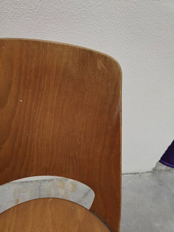 Chaise Baumann modèle ''Mondor'' vintage bistrot 1950