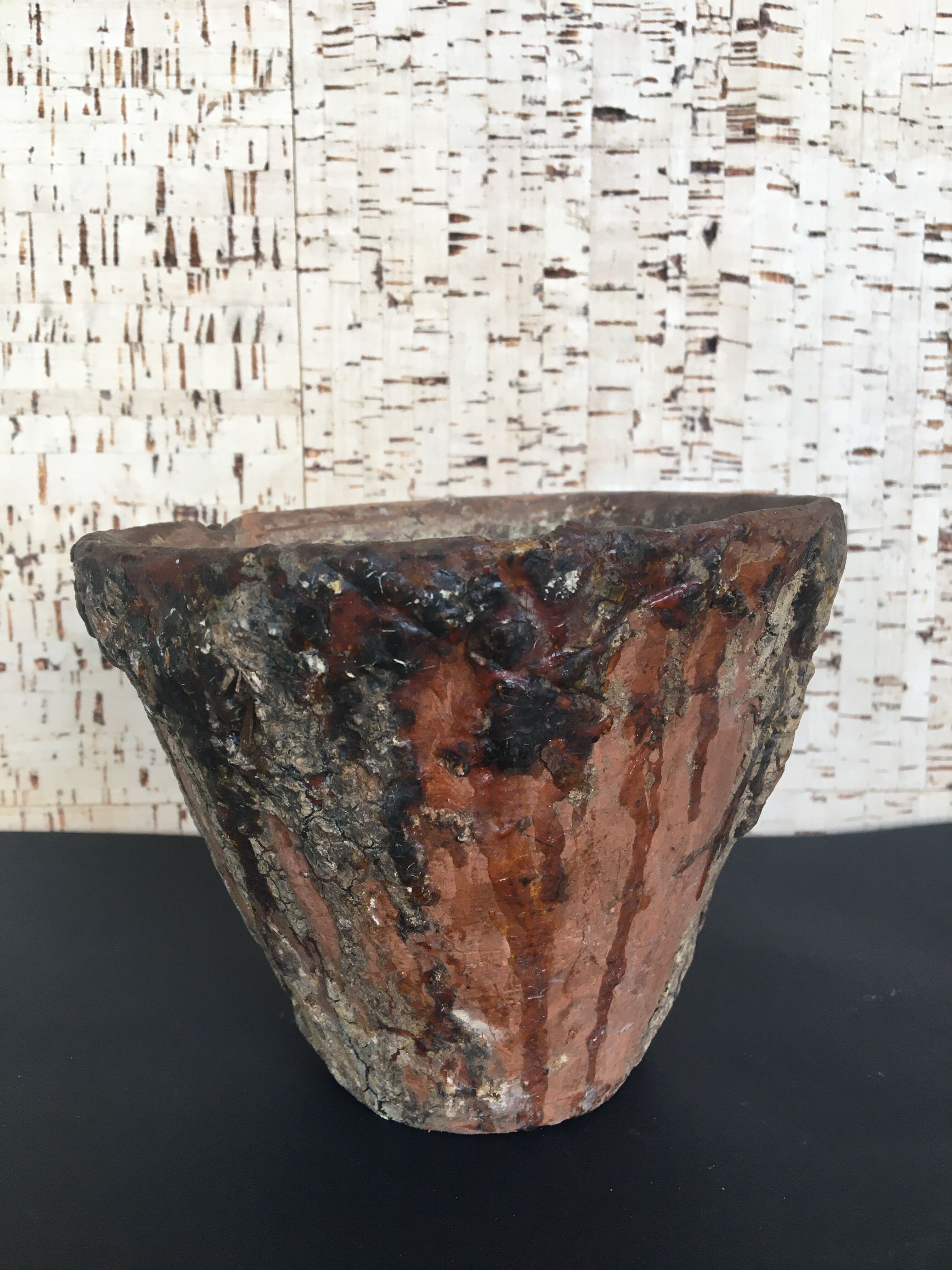 Terracotta resin pot