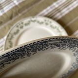 Mismatched ironstone plates