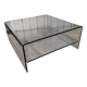 Glass coffee table