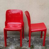 Chaise de Vico Magistretti pour Artemide design italien 1960