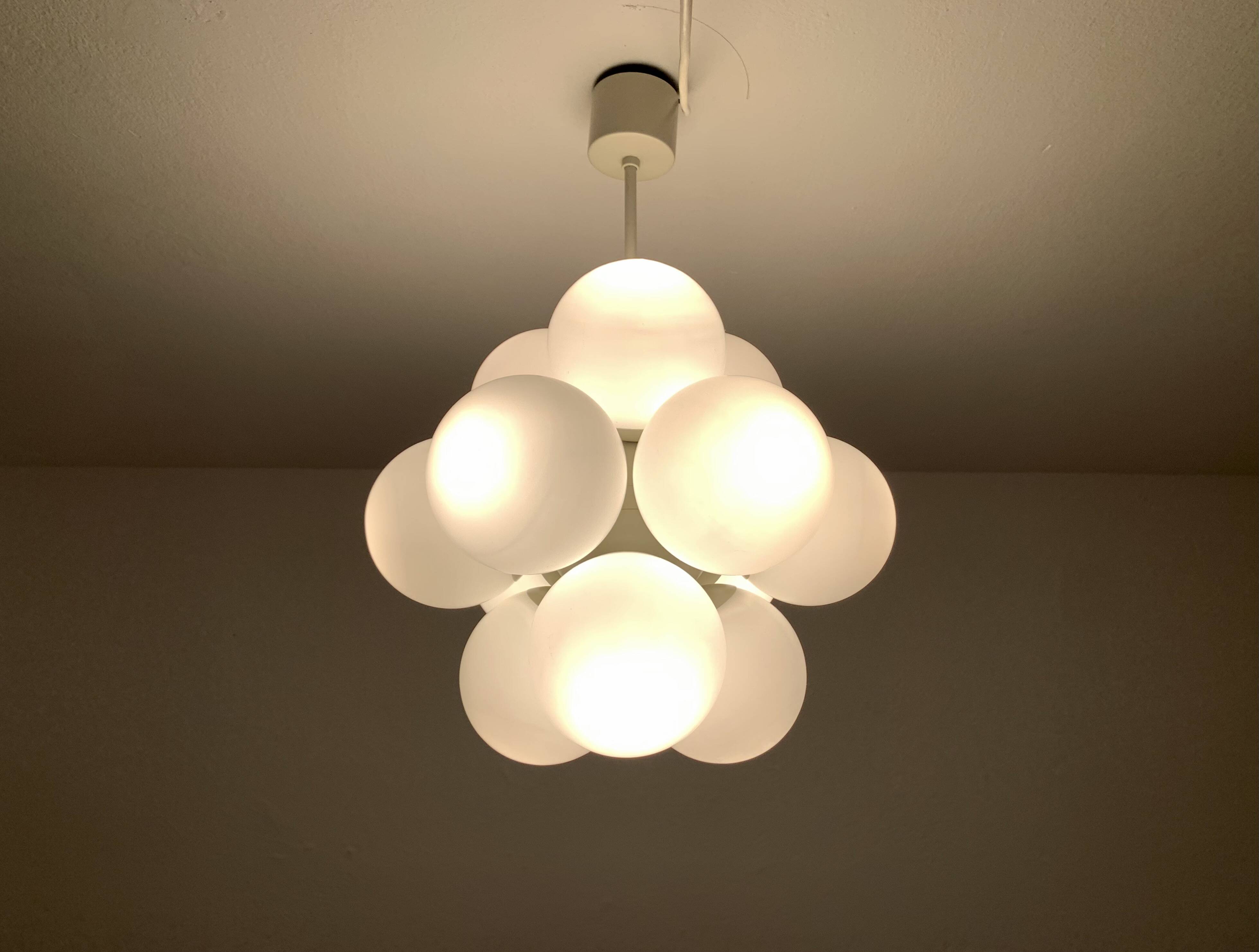 Opaline Sputnik Chandelier by Kaiser Leuchten