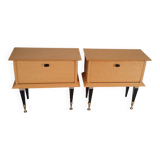 Set of 2 vintage bedside tables