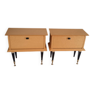 Set of 2 vintage bedside tables