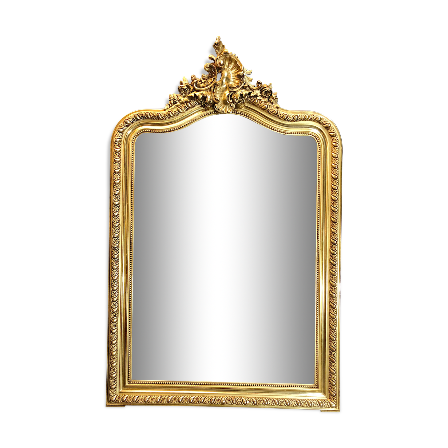Old mirror gold leaf gilding
