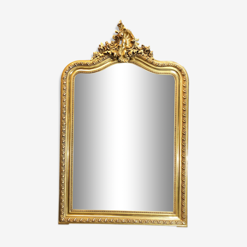 Miroir ancien dorure à la feuille d'or