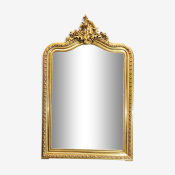 Old mirror gold leaf gilding