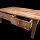 Table basse rustique 2 tiroirs