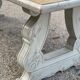 Patinated solid wood dining table, provencal castle