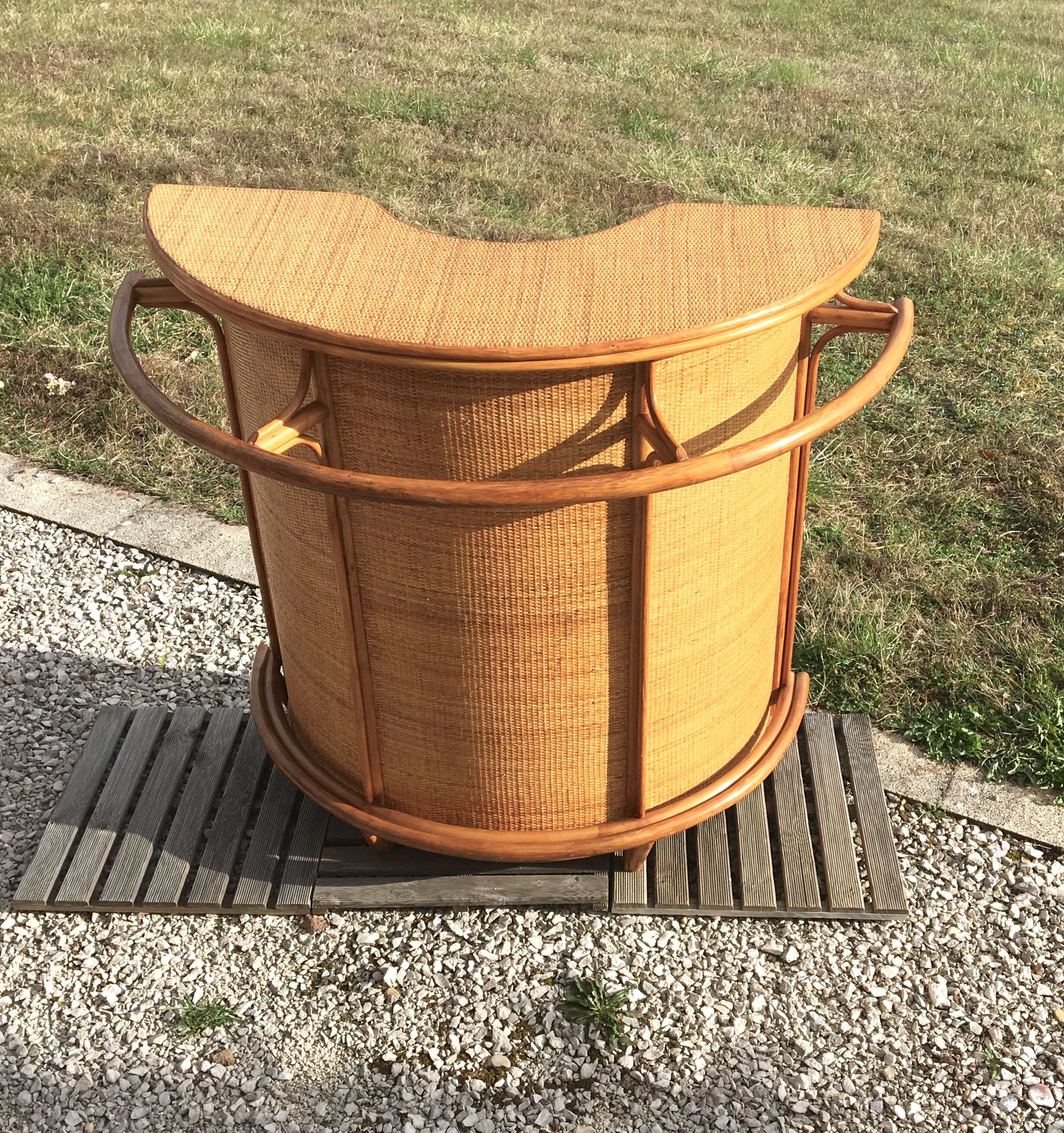Rattan bar 70s
