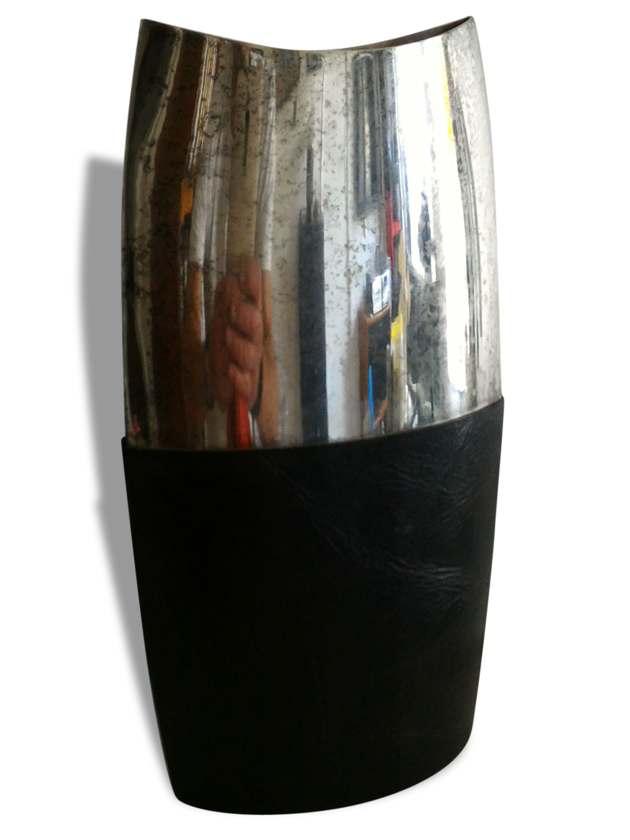/Cuir silver vase 1950s