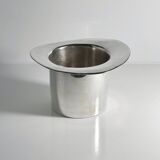 Silver plated champagne bucket in top hat design