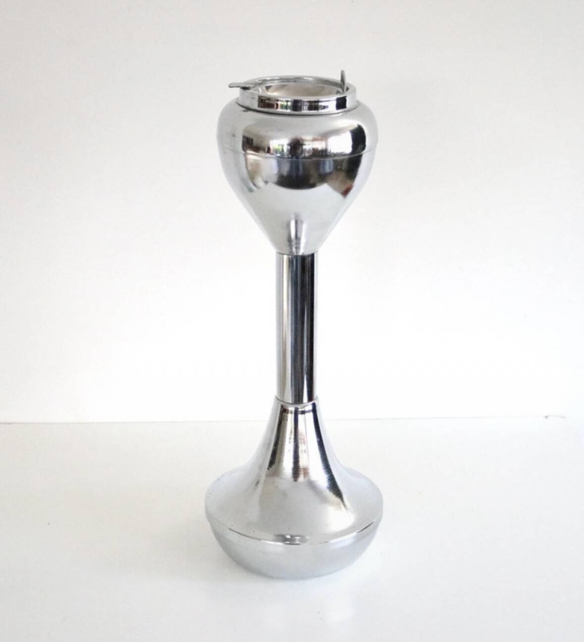 Cendrier sur pied Culbuto italien chromé 1970