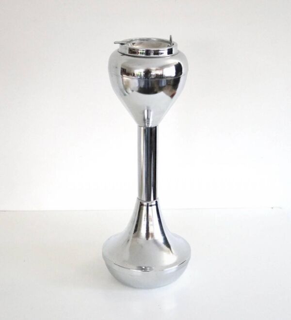 Cendrier sur pied Culbuto italien chromé 1970