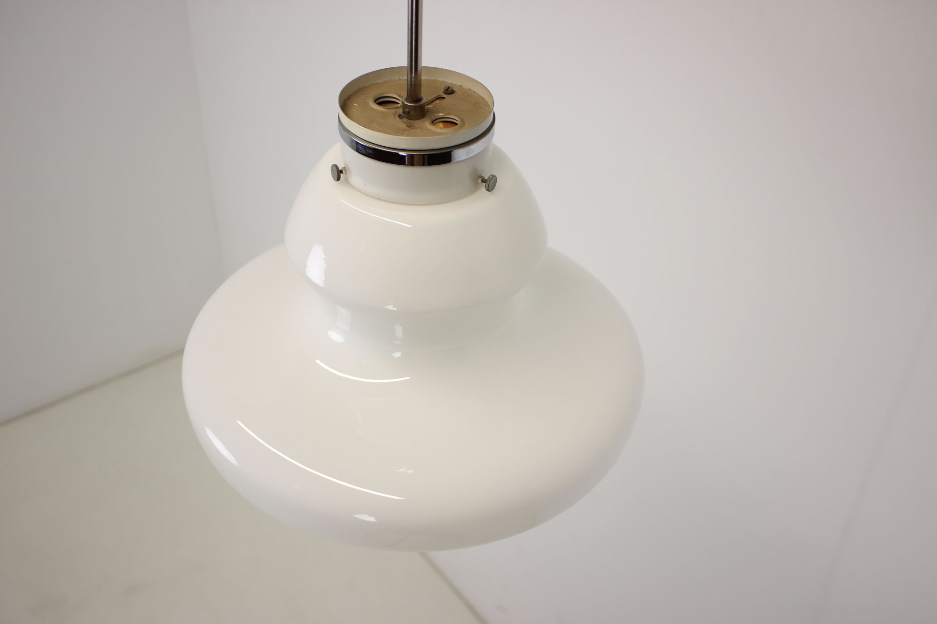 Midcentury Glass Pedant by Napako,1960s